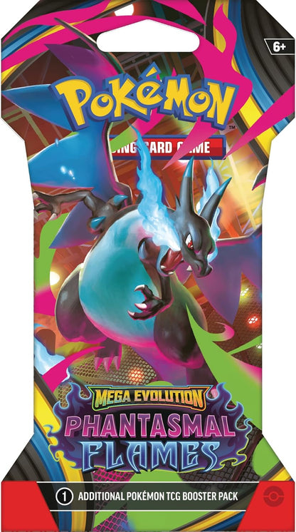 Pokemon TCG - Mega Evolutions - Phantasmal Flames - Sleeved Booster
