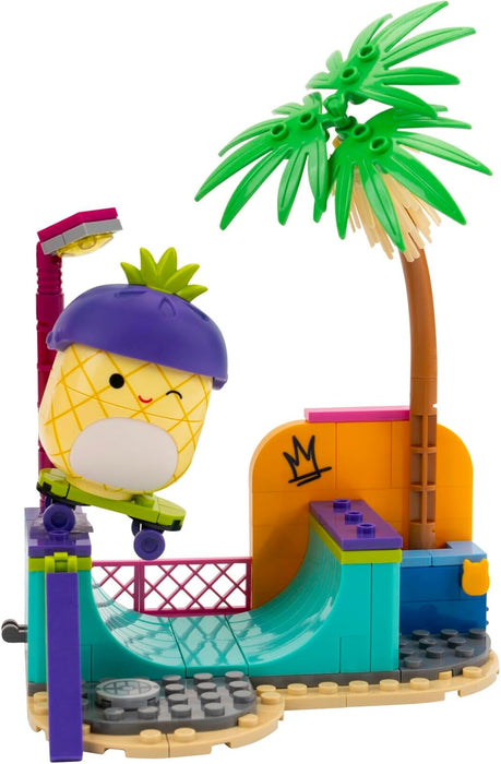 BLDR Squishmallows Maui's Skatepark Building Set - Maui the Pineapple Buildable Figure - Squishmallows Fans 8+, 0244
