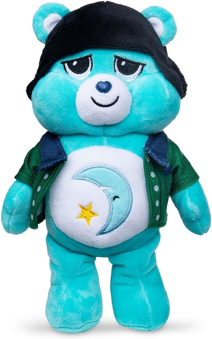 Basic Fun Care Bears x Stranger Things Bedtime Bear as Mike – 22 cm Plush – Limited Edition Collectible – Gift for Stranger Things Fans
