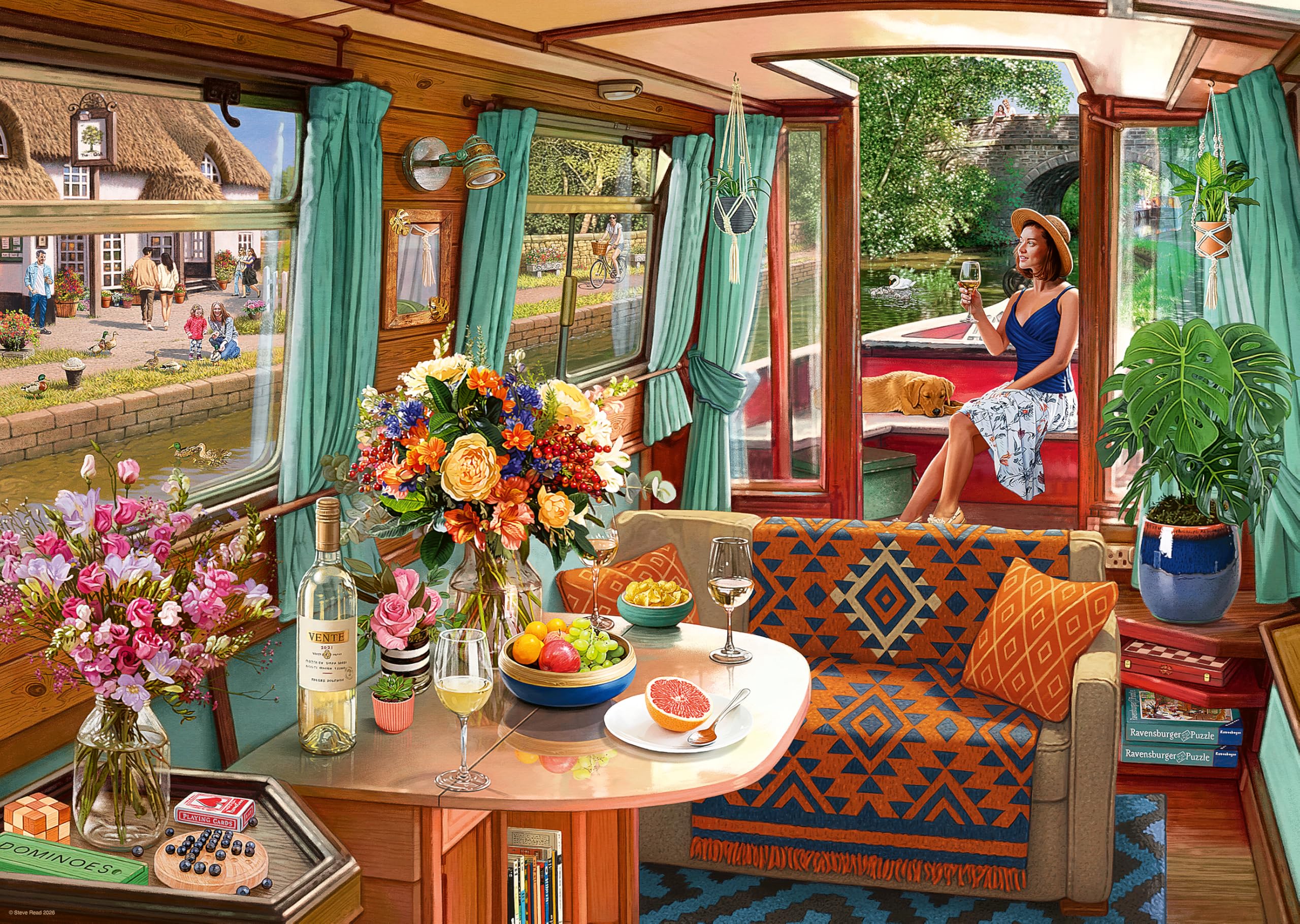 * View From My Window No 1 Canal Boat 1000Pc