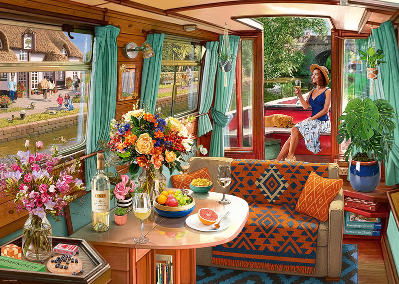 * View From My Window No 1 Canal Boat 1000Pc
