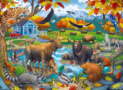 Ravensburger Wildlife Gathering Puzzle XXL de 150 pièces pour enfants de 7 ans et plus
