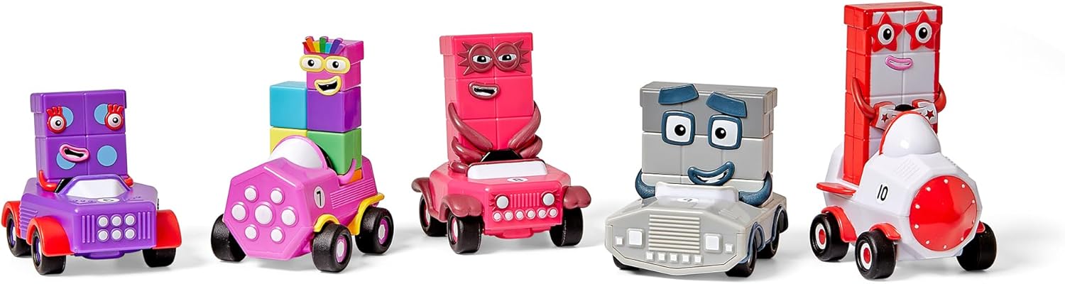Learning Resources Numberblocks Mini Vehicles Six to Ten, Counting Toy for Toddlers, Learning Toys for Kids 3-5, Travel Game for Toddlers, Gifts for Kids, Ages 3+
