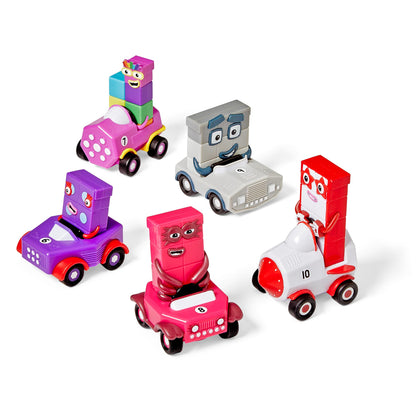 Learning Resources Numberblocks Mini Vehicles Six to Ten, Counting Toy for Toddlers, Learning Toys for Kids 3-5, Travel Game for Toddlers, Gifts for Kids, Ages 3+