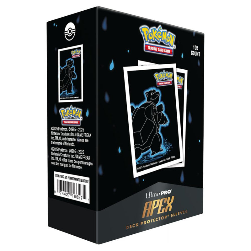 Apex Deck Protectors - Pokémon Neon Kanto - Blastoise (105ct) (PREORDER