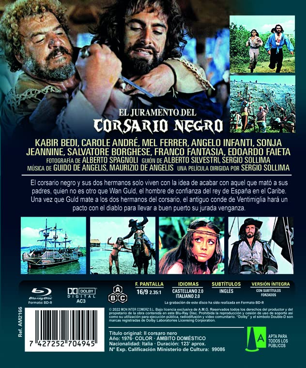 Il Corsaro Nero / The Black Corsair ( Il corsaro nero ) (Blu-Ray
