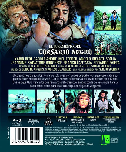 Il Corsaro Nero / The Black Corsair ( Il corsaro nero ) (Blu-Ray
