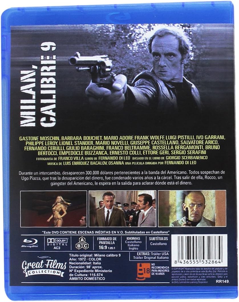 Milán, Calibre 9 (Milano calibro 9) (Bd-R