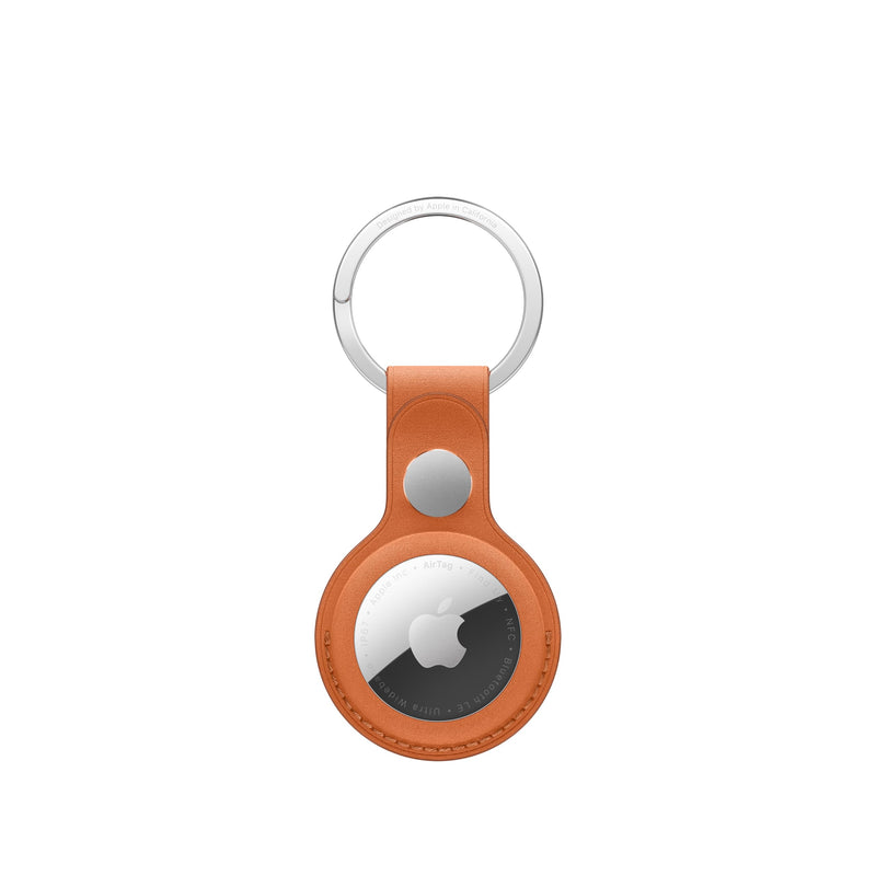 Apple - Case For Airtag - Stainless Steel, Microtwill - Fox Orange - For Airtag