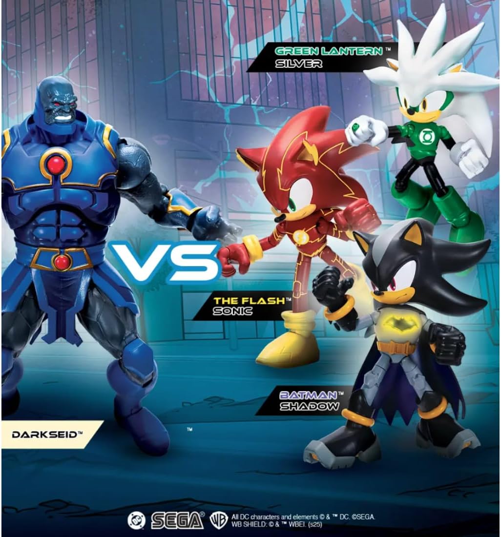Dc X Sonic The Hedgehog - Figure 5 Power Vs Speed 4-Pack (429094)