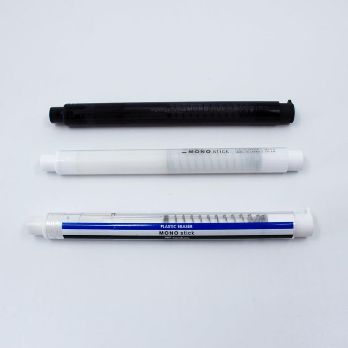 Tombow Mono Stick Eraser Pen, Black, Precision Eraser with 6.7 mm Tip, Refillable, Pressure Mechanism, Phthalate-Free