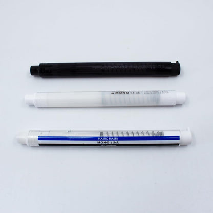 Tombow Mono Stick Eraser Pen, White, Precision Eraser with 6.7 mm Tip, Refillable, Pressure Mechanism, Phthalate-Free