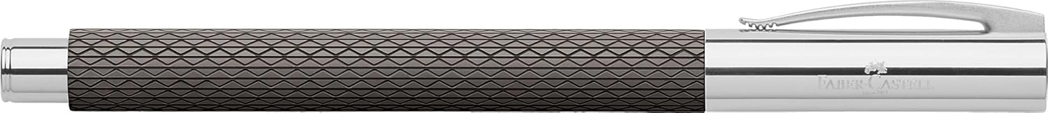 Faber-Castell Ambition OpArt 147052 Fountain Pen Black Sand Nib Width EF Includes Gift Packaging
