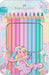 Faber-Castell 210910 Jumbo Colouring Pencils Set Sparkle 10 Thick Pastel Colouring Pencils for Children
