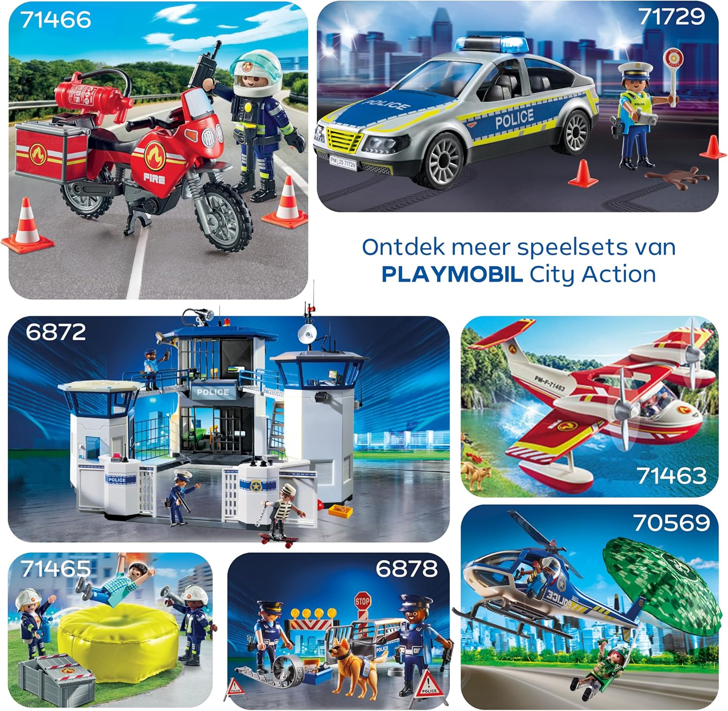 PLAYMOBIL City Action Politieduiker met schat, 2 figuren + onderwaterscooter & zeedieren, Stimuleert creativiteit, Kinderspeelgoed voor kinderen vanaf 4 jaar, 72078