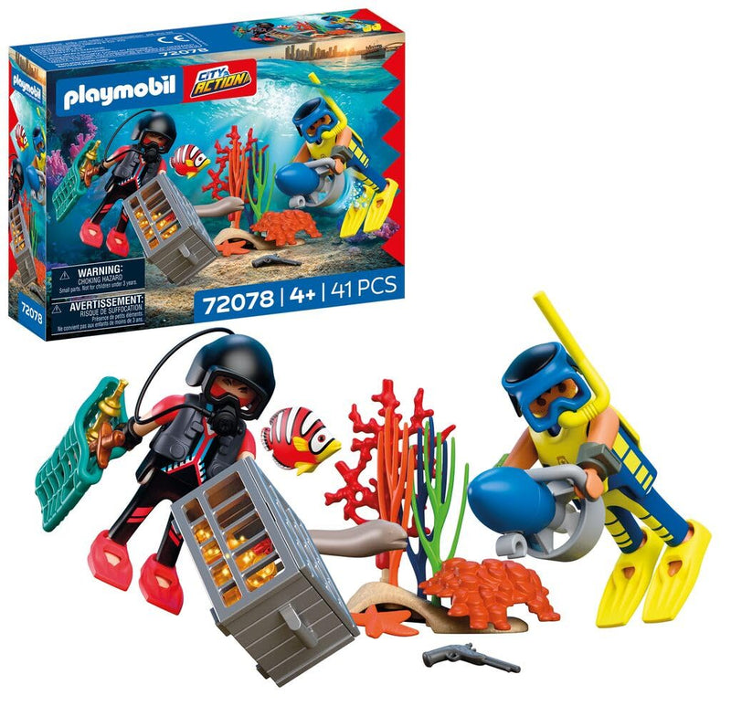 Playmobil - Police Diver With Treasure (72078)