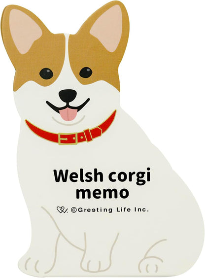 Greeting Life Animal Die Cut Memo Corgi ETN-183
