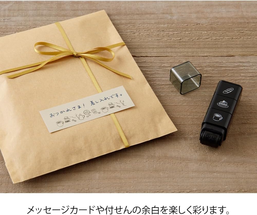Midori Stamp Roller Cafe Pattern 35626006