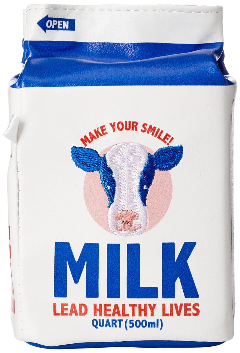 丸眞 ポーチ 【ヤップ/yup!】 筆箱 ペンケース ペンポーチ, milk, H15×W8.5×D8.5cm, Unique