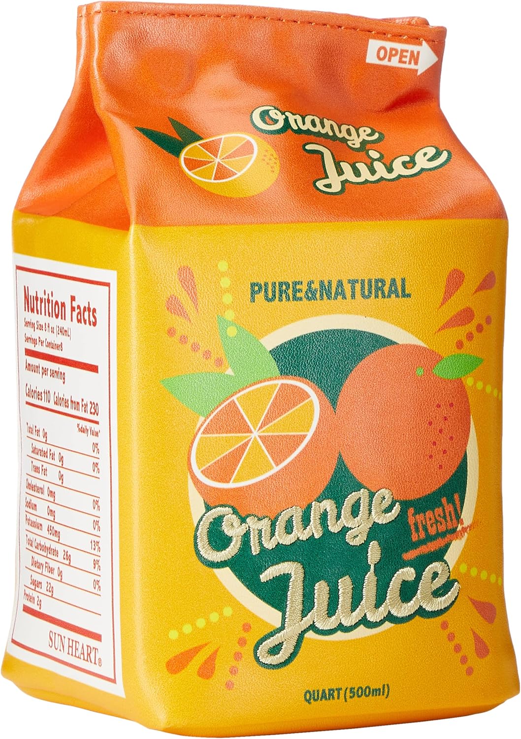 Marushin 0585005600 Pouch, Yup! Orange Juice, Cute, Pencil Case, Pen Pouch