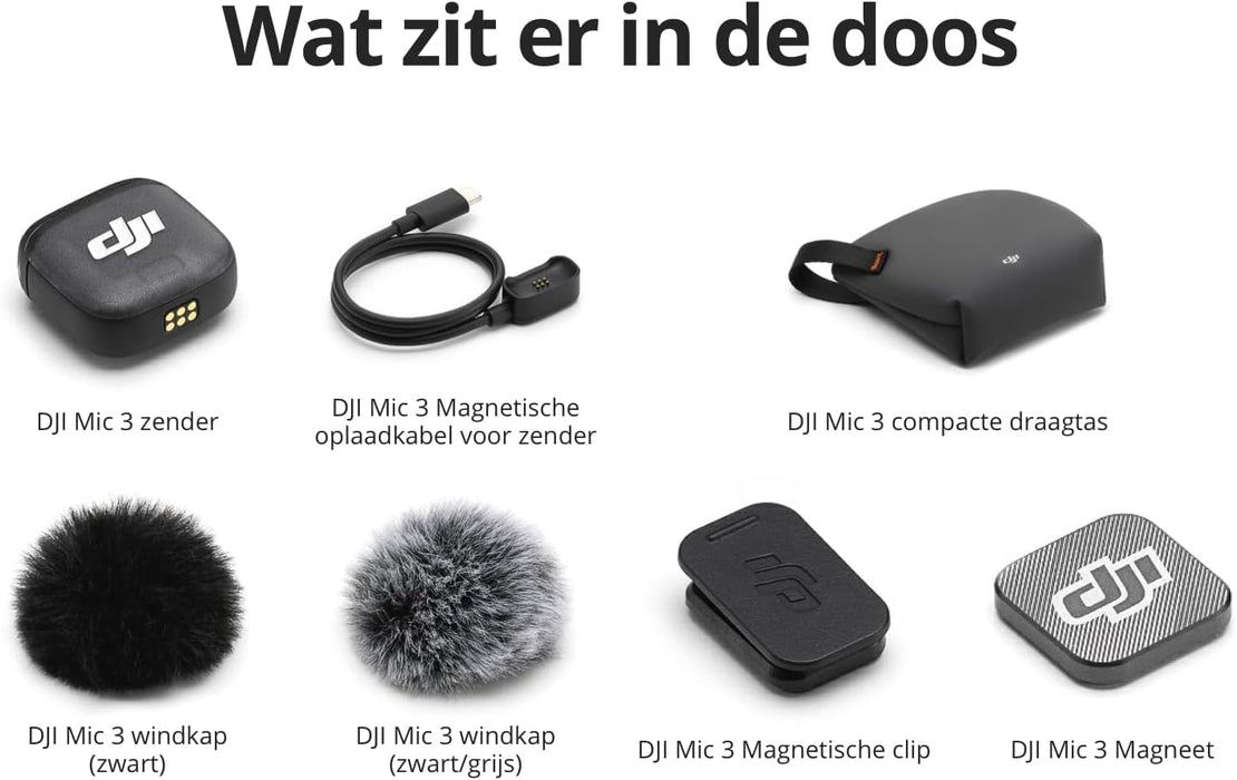 Dji - Mic 3 Transmitter – Wireless Microphone With Internal Recording