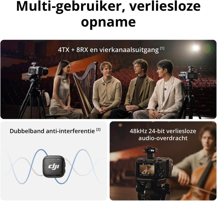 Dji - Mic 3 Wireless Microphone System (1 Tx + 1 Rx) – Compact & Professional