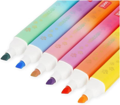 Legami - Meow Set of 6 Double Tip Highlighters