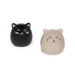 Legami - Ceramic Salt and Pepper Set in Ceranica, Kitty Theme, Hand-Decorated