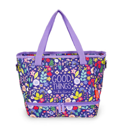 LEGAMI LLBAG0006 Insulated, Flowers Design, Thermal Lunch Bag, Thermoplastic Polyurethane