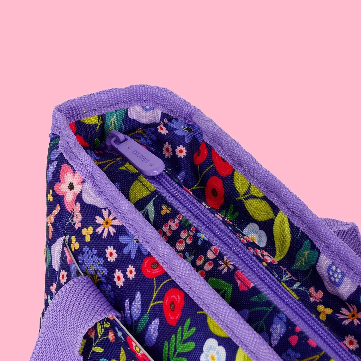 LEGAMI LLBAG0006 Insulated, Flowers Design, Thermal Lunch Bag, Thermoplastic Polyurethane
