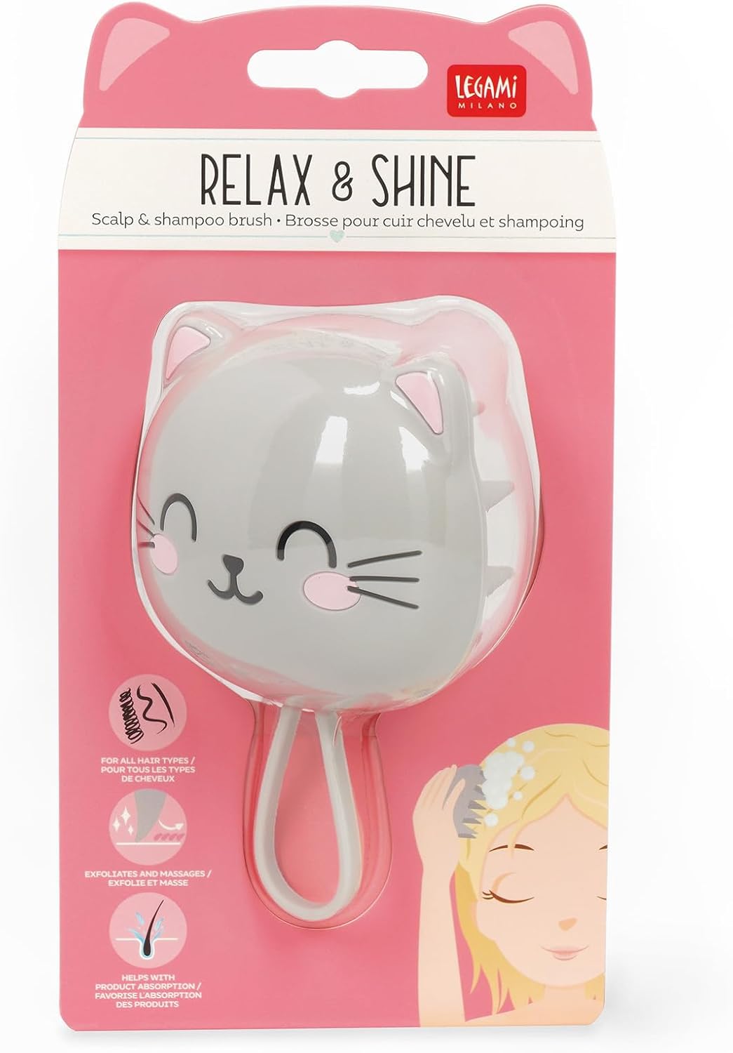 Legami Scalp Massager - Kitty