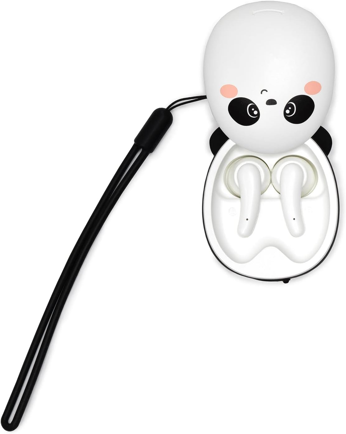 Legami - Bluetooth Headphones, Panda Theme, Wireless Headphones, Automatic Connection iOS and Android, Dual Microphone Built-in, Touch Sensor, Charging Cable Included