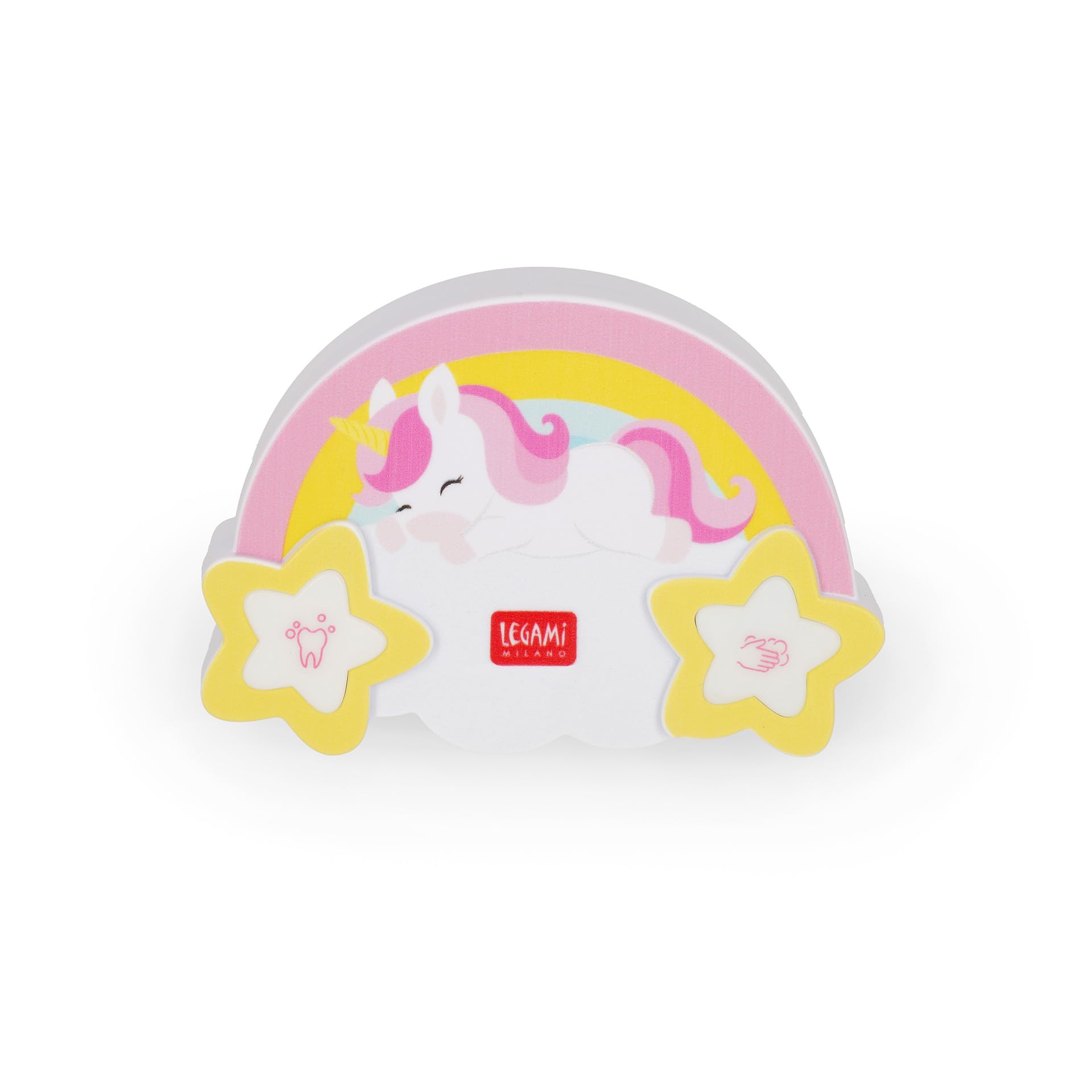 Legami - 2 in 1 Hand and Teeth Timer - Hands and Teeth Timer - Unicorn Theme, 2 Minutes for Teeth Brushing and 20 Seconds for Hand Wash