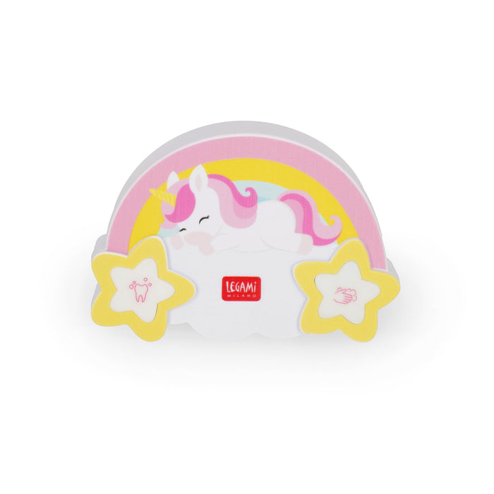 Legami - 2 in 1 Hand and Teeth Timer - Hands and Teeth Timer - Unicorn Theme, 2 Minutes for Teeth Brushing and 20 Seconds for Hand Wash