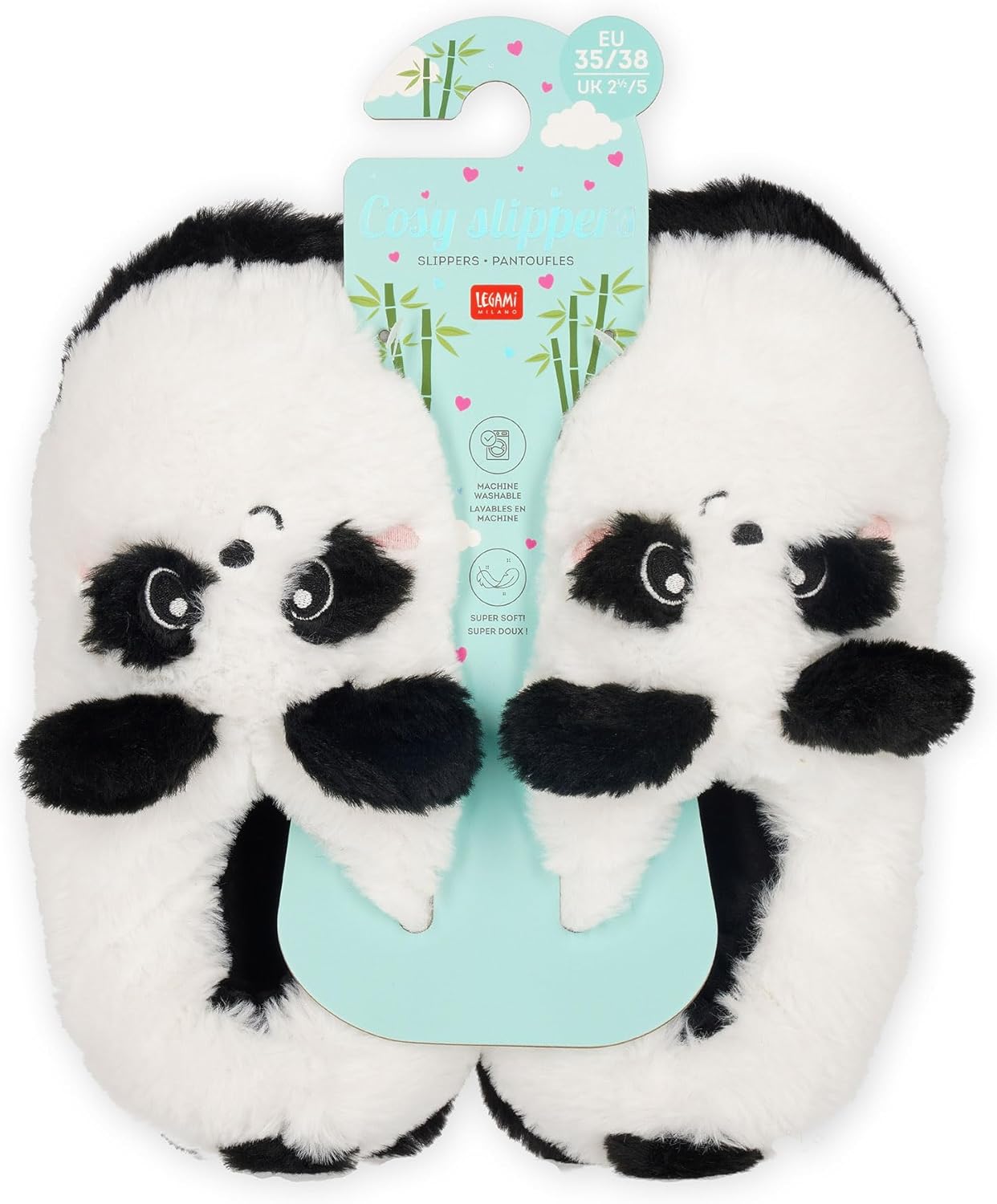 Legami Cosy Slippers, Slipper, White, 35 EU