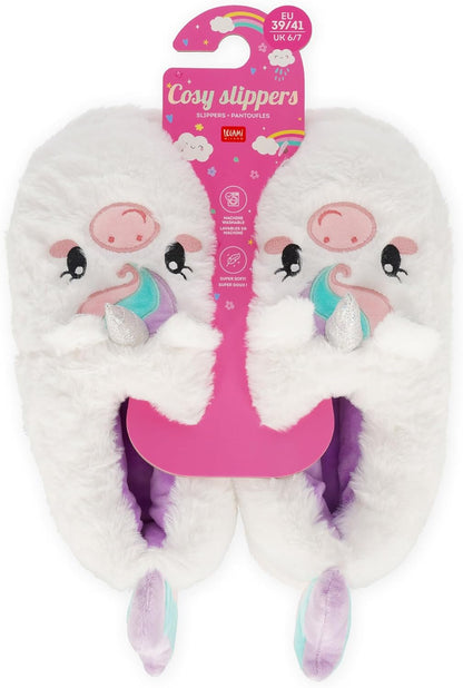 Legami Cosy Slippers, Slipper, White, 35 EU