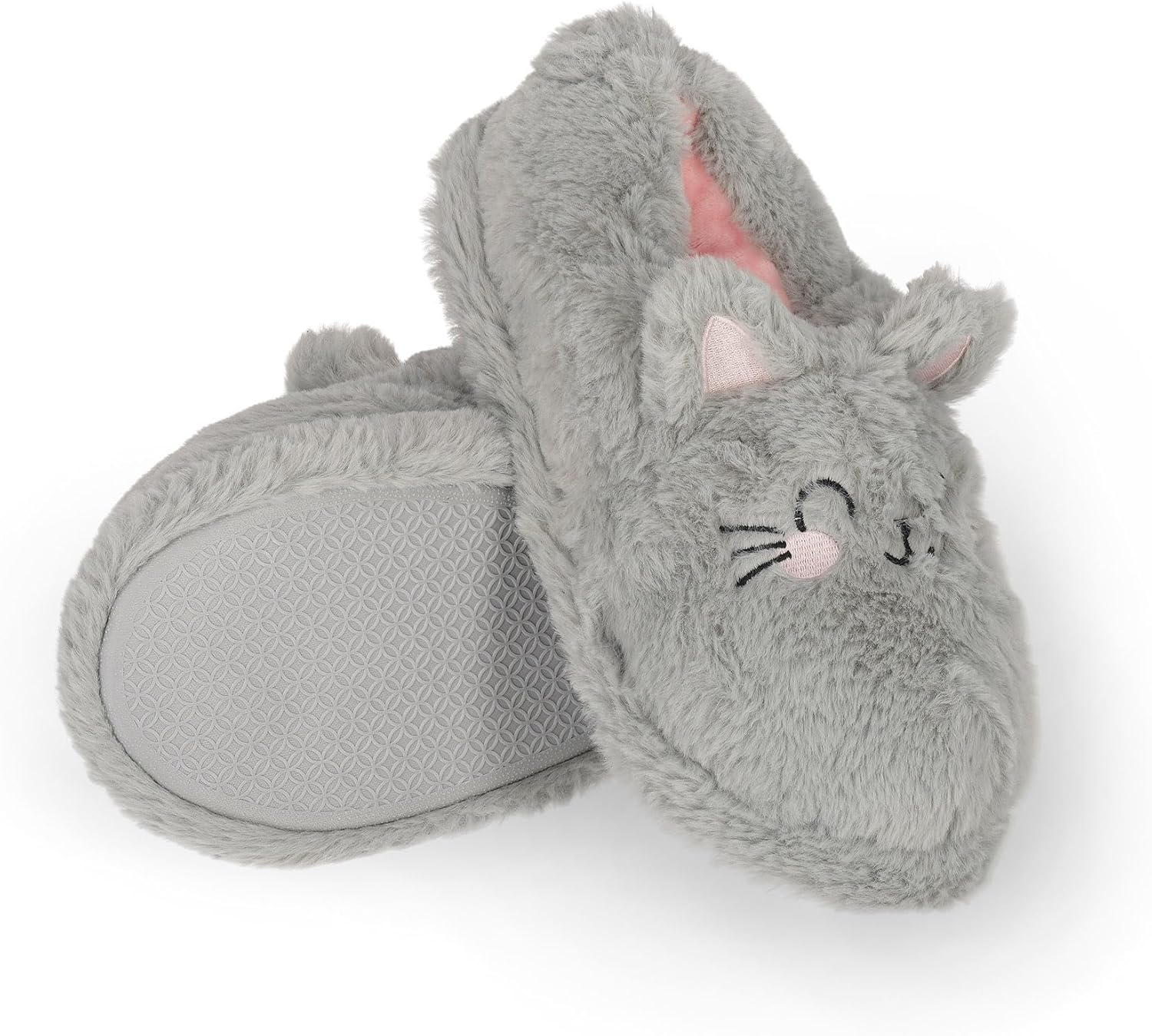 Legami - Slippers - Kitty Medium - Cosy Slippers, grey, 5/7 UK