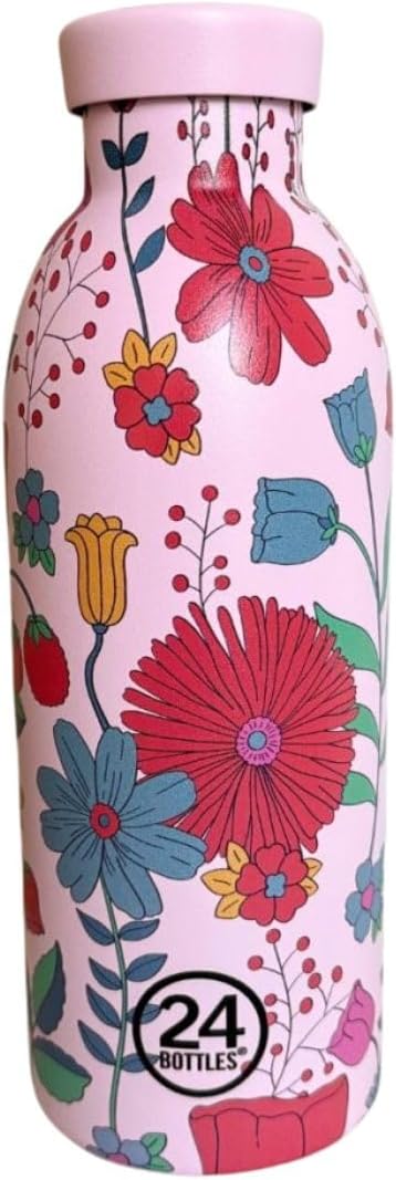 MES COURSES EN VRAC CLIMA insulated bottle 500ml – Bloom Bloom Pink | 24 Bottles