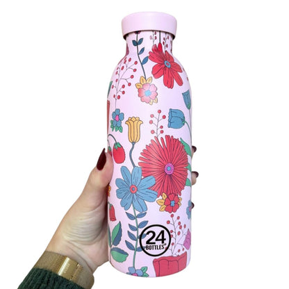 MES COURSES EN VRAC CLIMA insulated bottle 500ml – Bloom Bloom Pink | 24 Bottles