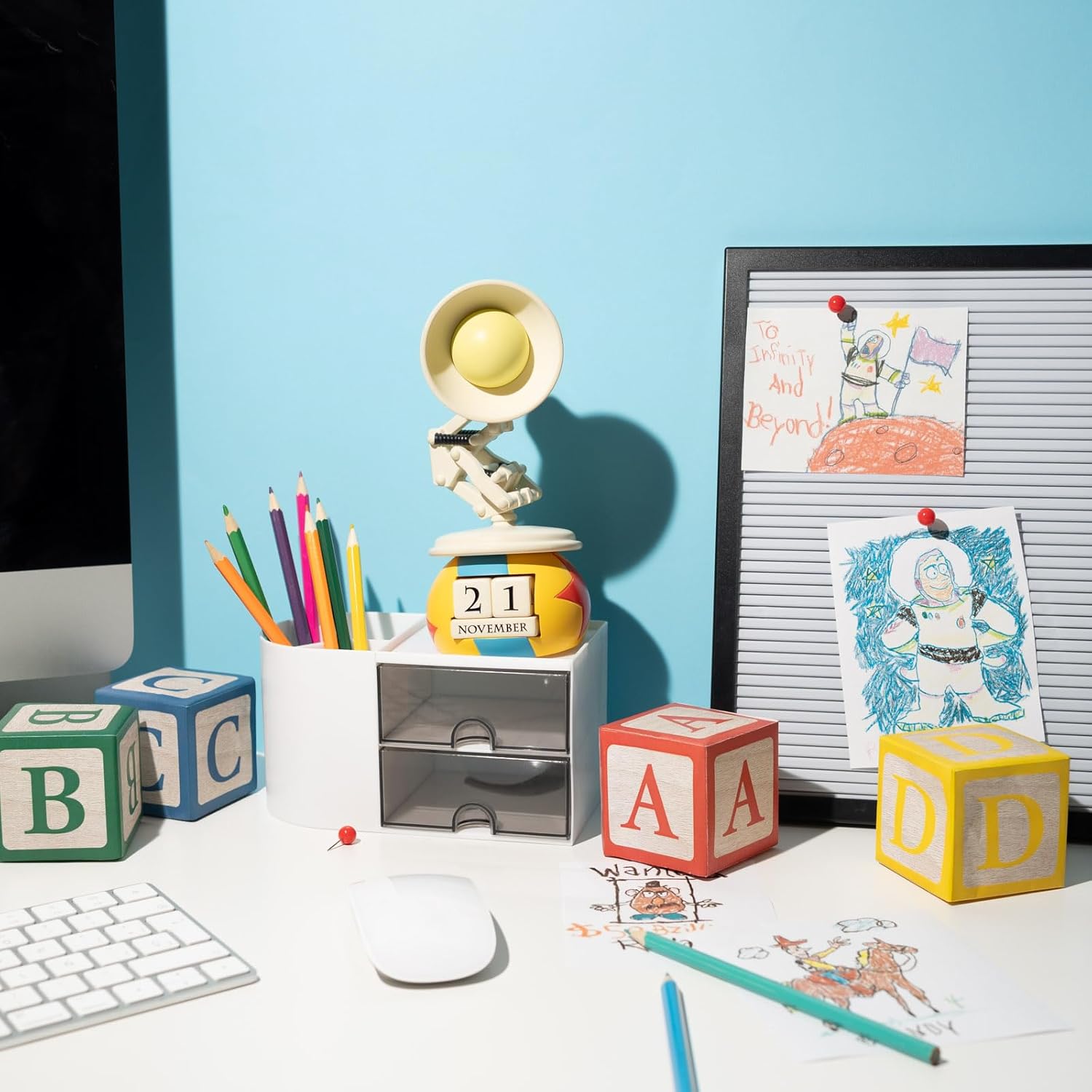 Grupo Erik Perpetual Calendar - Pixar Disney Gifts | Desk Calendar, Home Office Desk Accessories, Home Decor Accessories | Disney Merchandise, Gifts For Friends