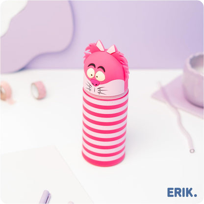 Grupo Erik Astuccio Alice nel Paese delle Meraviglie 3D - Astuccio Scuola Piccolo in Morbido Silicone, Portapenne da Scrivania 2 in 1 | Back to School: Cancelleria Bambino e Bambina (7 x 18 cm)