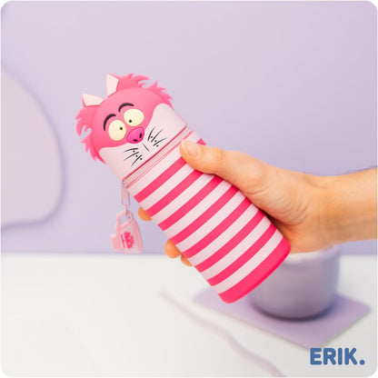 Grupo Erik Astuccio Alice nel Paese delle Meraviglie 3D - Astuccio Scuola Piccolo in Morbido Silicone, Portapenne da Scrivania 2 in 1 | Back to School: Cancelleria Bambino e Bambina (7 x 18 cm)