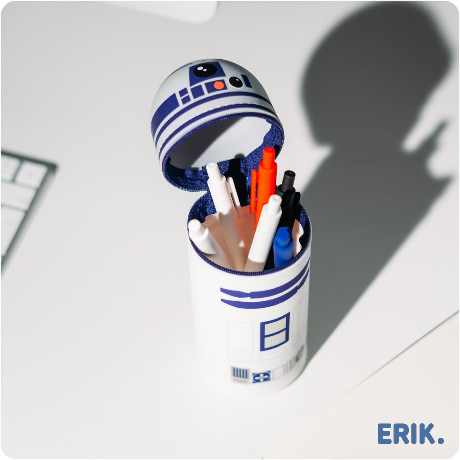 Grupo Erik Mäppchen Star Wars RD-D2 1 Fach - Stift Etui Schule - Federmäppchen Mädchen Schlampermäppchen Jungen Federtasche Star Wars Merch