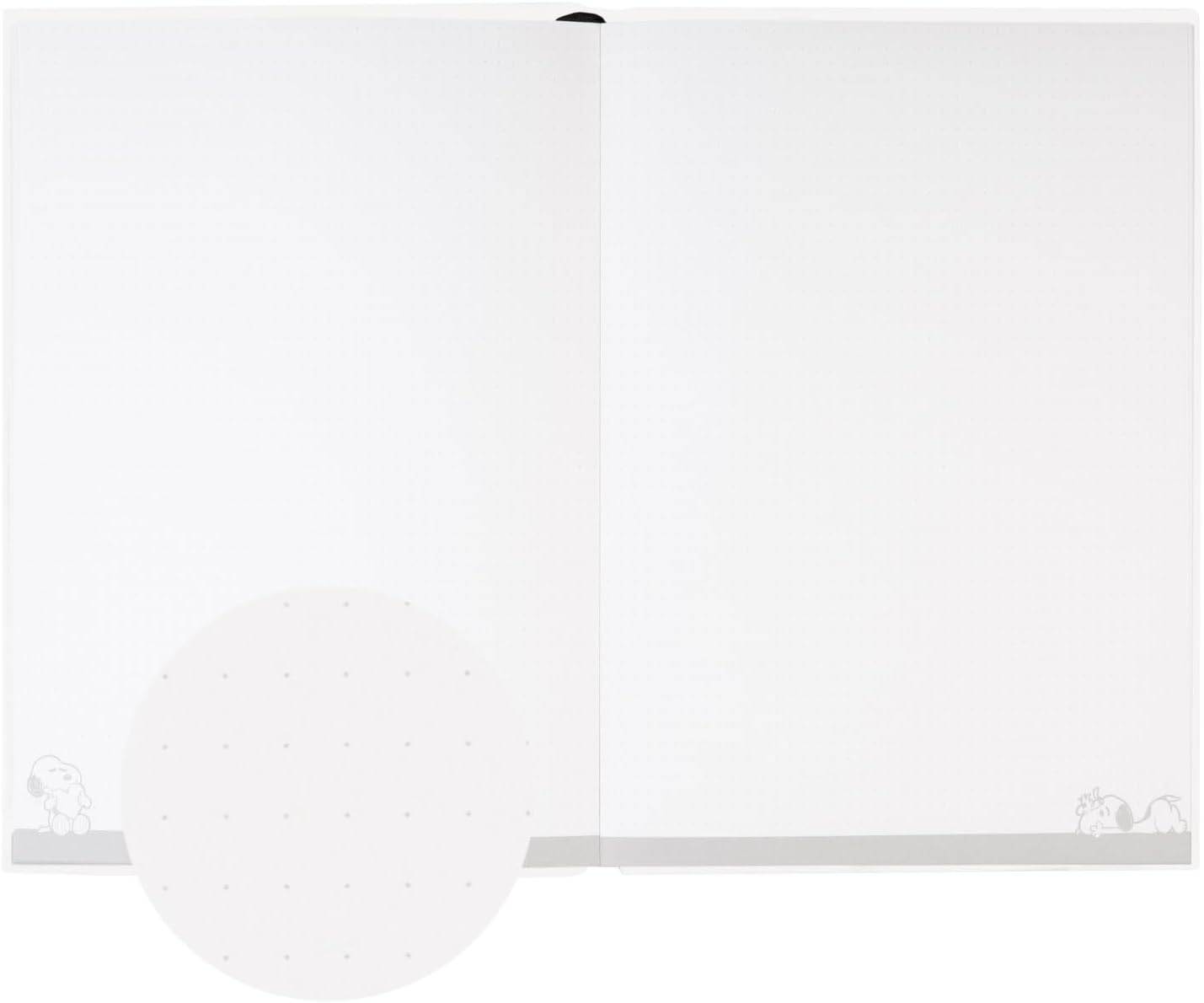 Grupo Erik A5 Notebook Hardback - Snoopy Stationery | Plush Cover, Bullet Journal Dotted Note Book, Dotted Notebook A5 Sketchbook | Snoopy Gifts For Dog Lovers