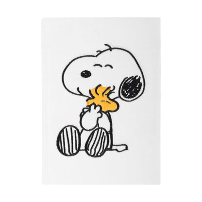 Grupo Erik A5 Notebook Hardback - Snoopy Stationery | Plush Cover, Bullet Journal Dotted Note Book, Dotted Notebook A5 Sketchbook | Snoopy Gifts For Dog Lovers