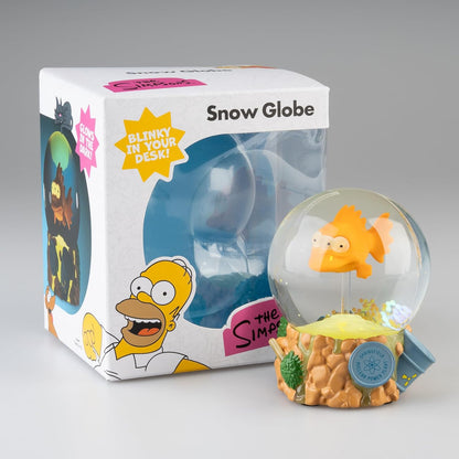 Grupo Erik Snow Globe - The Simpsons Merch | Snow Globes For Adults & For Children | Funny Gifts For Christmas, Blinky The Simpsons Gifts Under 25 Pounds