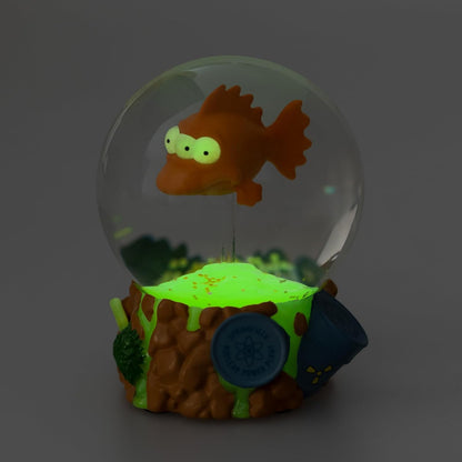 Grupo Erik Snow Globe - The Simpsons Merch | Snow Globes For Adults & For Children | Funny Gifts For Christmas, Blinky The Simpsons Gifts Under 25 Pounds