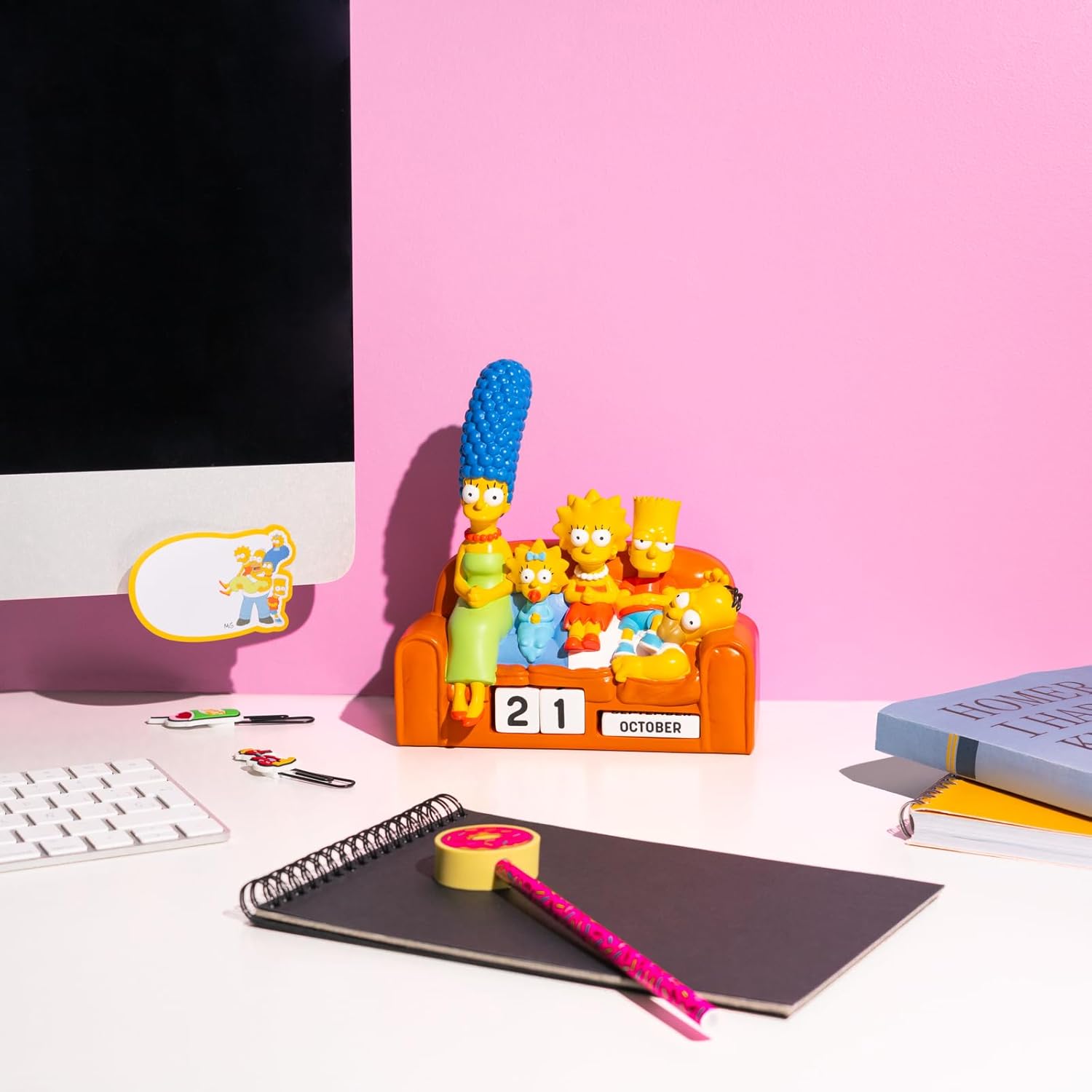 Grupo Erik Perpetual Calendar - The Simpsons Gifts | Desk Calendar, Home Office Desk Accessories, Home Decor Accessories | The Simpsons Merchandise