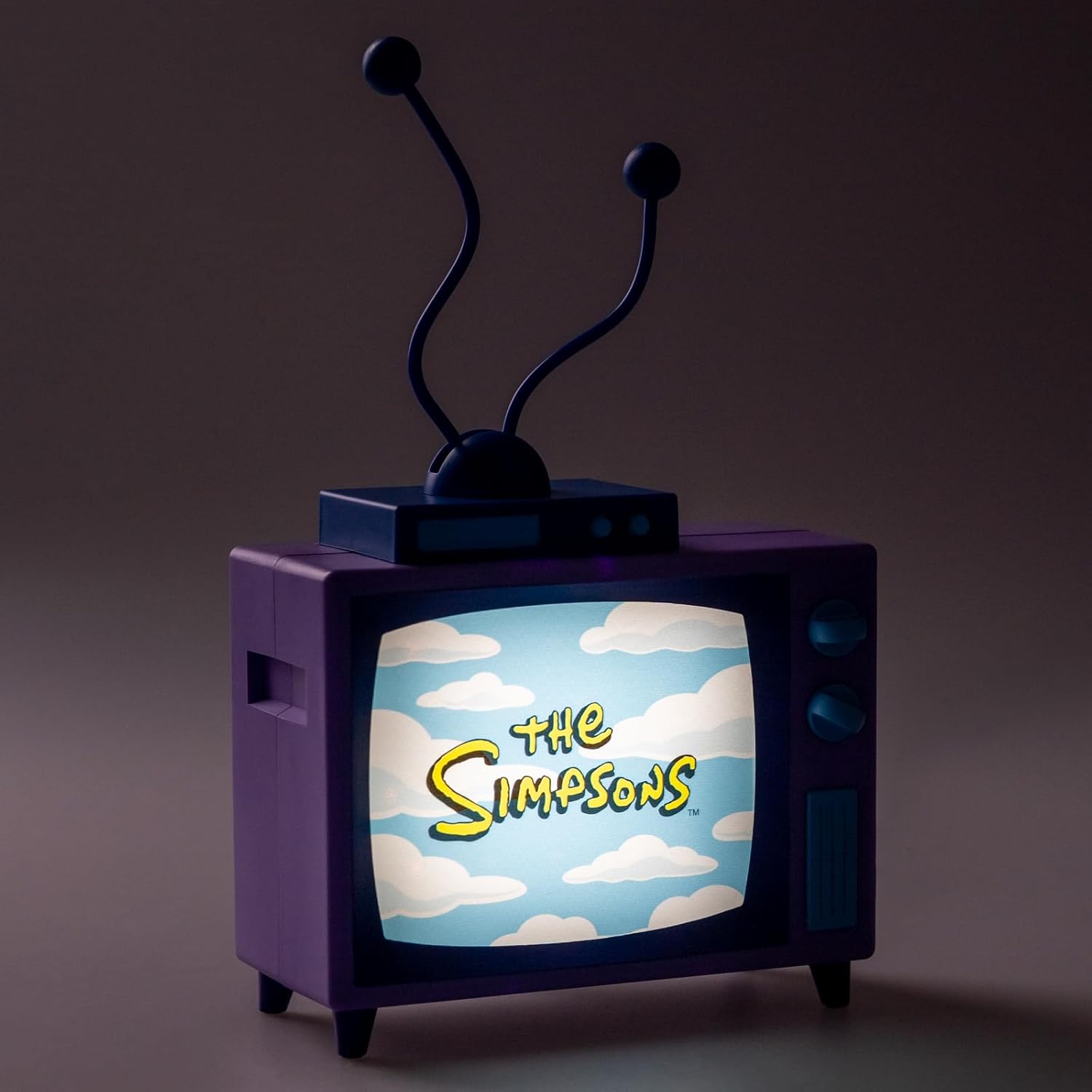Grupo Erik Battery Lamp - The Simpsons Gifts | Desk Lamp Table, Mood Light, Gaming Light | The Simpsons Figures - TV with Bendable Antennas, Cool Room Decor