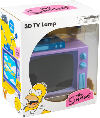 Grupo Erik Battery Lamp - The Simpsons Gifts | Desk Lamp Table, Mood Light, Gaming Light | The Simpsons Figures - TV with Bendable Antennas, Cool Room Decor